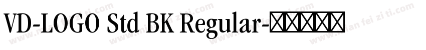 VD-LOGO Std BK Regular字体转换